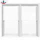 USA Style Aluminum Hung Window Suppliers Tempered Glass Window