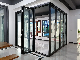 Modern Design Aluminium Sliding Bi Folding Door with Thermal Break System Low-E Double Glazed Glass for Entrance Door in Aluminium Glass Sunroom Outdoor Room manufacturer