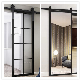 Modern Design Black Aluminium Glass Barn Sliding Door Tempered Glass Hanging Door Interior Iron Barn Door Aluminum Sliding Door Shower Barn Door From China manufacturer