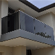 Tinted Glass Aluminum U Channel Profile Railing Design for Terrace Balustrade System