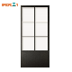  Interior Steel Frame Glass Door with Kickplate, Wholesale Sliding Door System