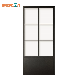 Interior Steel Frame Glass Door with Kickplate, Wholesale Sliding Door System