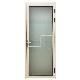 Beautiful Frosted Glass Interior Solid Wooden White Internal Door for Bathrooms