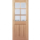 Top Rated Unfinished Internal White Oak Glazed Solid Core Wooden Interior Door for UK Market manufacturer