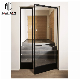 Modern Heavy Duty Residential Black External Glass Door