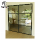 Modern Heavy Duty Commercial Black Color Indoor Glass Door