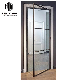 Modern Heavy Duty Commercial Black Painted Indoor Glass Door manufacturer