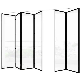 Modern Aluminum Glass Door Interior Living Room Folding Sliding Glass Door manufacturer