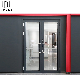  New Design Aluminum French Casement Double Swing Doors with Low-E Tinted/Clear Glass