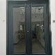 Metal Double Glass Entrance Door Aluminum Kfc Spring Door Casement Door manufacturer