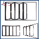  Aluminum Bi-Folding Glass Doors / Aluminium Sliding Folding Patio Doors