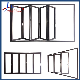 Aluminum Bi-Folding Glass Doors / Aluminium Sliding Folding Patio Doors