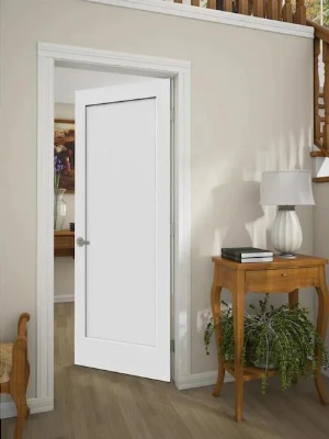 24" X 80" Paneled Solid Wood Painted Shaker Standard Door