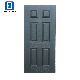  Fangda Classical 6 Panel Oak Woodgrain Fiberglass Door