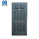 Fangda Classical 6 Panel Oak Woodgrain Fiberglass Door