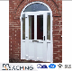  Conch Profile Tempered Glass Arch Form UPVC Entrance Door PVC Casement Door