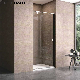  Ortonbath Corner Recessed One Side Pivot Framed Tempered Glass Bathroom Shower Screen Enclosure Shower Bathroom Enclosure Door with Cabin Shower Base Tray