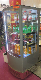 4sidle Glass Door with 3 Shelf Display Showcase for Show Beverage Dink in All Sides manufacturer