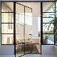 Steel Glass Crittall Internal French Patio Doors with Side Windows