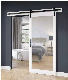 Modern Design Mirror Glass Barn Door Interior Sliding MDF PVC Doors for Bathroom