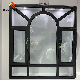  Aluminum/PVC Awning Window for Kitchen Living Room with Mesh and Double Glasses