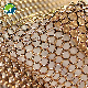 Metal Chainmail Fireplace Screen, Stainless Steel Ring Mesh Curtain