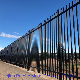  Black Powder Coated Residential and Commercial Steel Spear Top Picket Security Tubular Fencing / Steel Fence