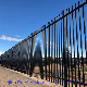 Black Powder Coated Residential and Commercial Steel Spear Top Picket Security Tubular Fencing / Steel Fence