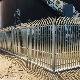 Hot Dipped Galvanized Triple Point Spear Curved Top W Pale Steel Palisade Security Fence manufacturer