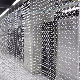 Metal Ring Mesh Decorative Mesh Curtains Mounted on Stainless Steel Rods