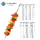 Reusable Stainless Steel Flat Metal Skewer BBQ Grill Presentation Shish Kebab Skewers manufacturer