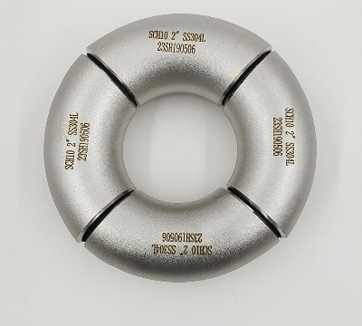 Jie Te Pipe SUS304 Seamless Elbow Butt-Weld 90 45 Degree Stainless Steel