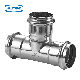  Stainless Steel Plumbling Fitting Equal Tee for Water Supply