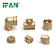 Ifan Supplier Plumbing Fitting Full Size Raccord 90 Degree Elbow Brass Fittings