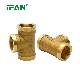 Ifan Factory Brass Tee Plumbing Fittings 1/2"-2" Cw617 Brass Fitting