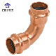 Brass 90 Degree Elbow Fitting of V-Profile Press Watermark Approved manufacturer