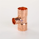 Copper Reducing Tee Air Conditioner Plumbing Pipe Fittings