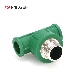 OEM ODM Plumbing Green Color Male Tee High Density PPR Pipe Fitting manufacturer