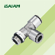 China Supplier Zhejiang Brass G Thread Tee Push in Connector Copper Brass Push on Fitting manufacturer