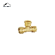  Female Brass Compression Press Fitting Tee for Pex Pipe