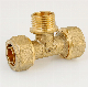 Wholesale Brass Pex Pipe Fittings Brass Tee Male with Oring