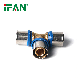 Ifan Manufacturer Pex Press Fittings of Brass Tee for Pex-Al-Pex Composite Pipe manufacturer