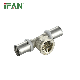 Ifan Professional Custom Pex Fittings Plumbing Materials Brass Fittings Tee manufacturer