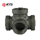 Black Galvanised Malleable Iron Pipe Fitting Side Outlet Tee manufacturer