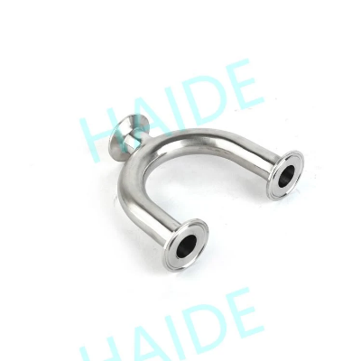 Pipe Fitting Elbow Sanitary Clamp "U"Type Triplet Stainless Steel (HDB-S009)