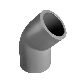  Era CPVC/Plastic Sch80 Pipes and Fittings ASTM F439 Standard 45degree Plastic Elbow