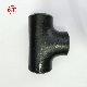 Sand Vanished Carbon Pipe Fitting Seamless Tee