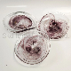  Natural Purple Color Handmade Art Glass Bobeches for Pendant Lights