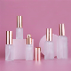 Hot Sale Luxury Empty Matte Essential Oil Glass Bottle Rose Gold Color Pump Spray Cover Perfume Glass Bottle