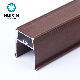 Industrial Aluminum Aluminium Wood Finish Curtain Track manufacturer